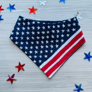 4th of July Dog Bandana, American flag dog bandana