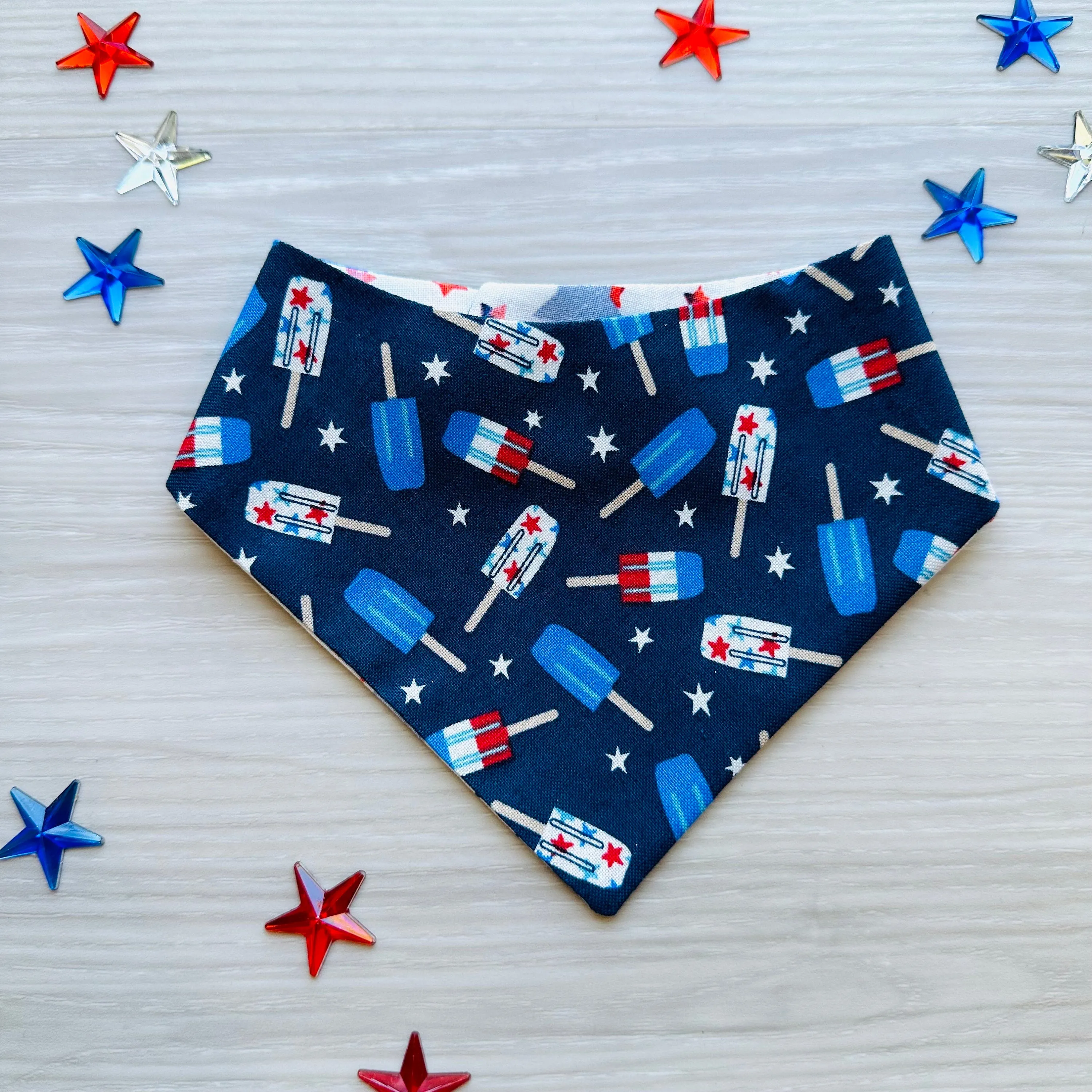 4th of July Dog Bandana, popsicles