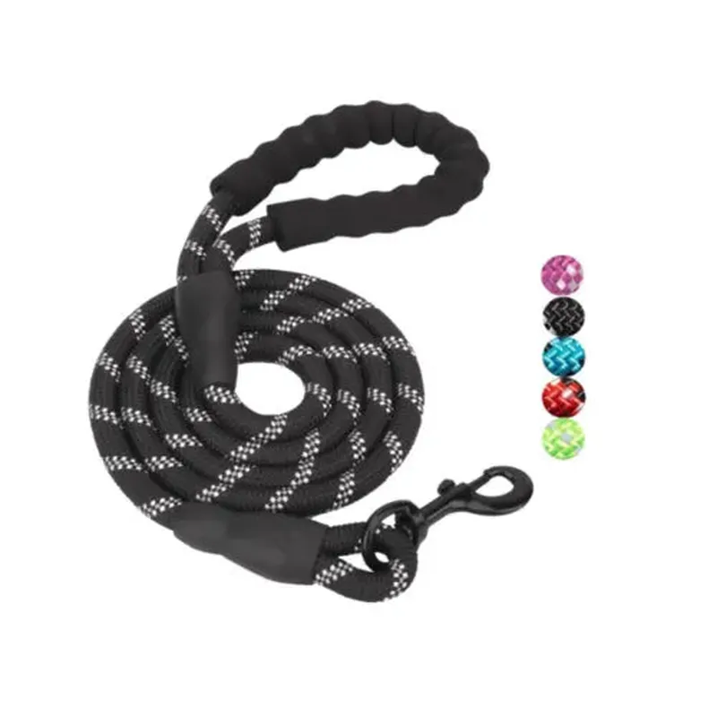 5 FT Heavy-Duty Leash with Reflective Threads