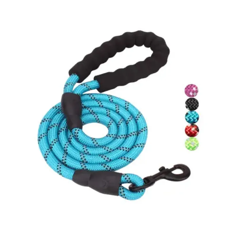 5 FT Heavy-Duty Leash with Reflective Threads