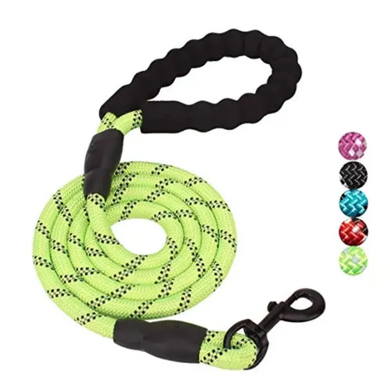 5 FT Heavy-Duty Leash with Reflective Threads