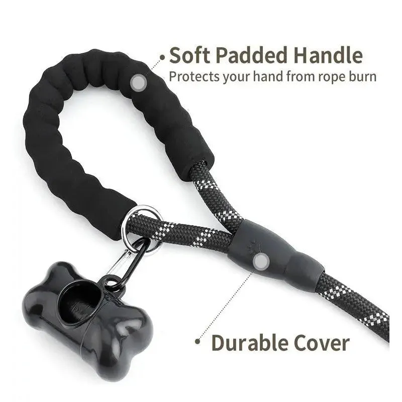 5 FT Heavy-Duty Leash with Reflective Threads