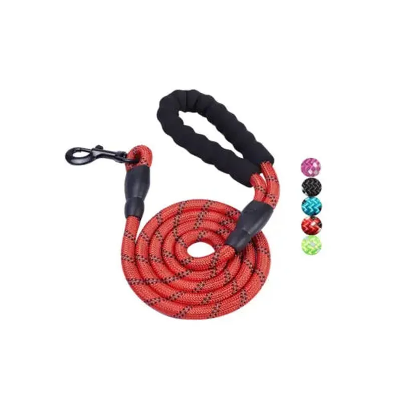 5 FT Heavy-Duty Leash with Reflective Threads