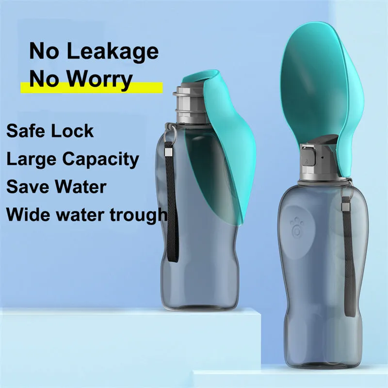 800ml Dogs Water Bottle Foldable Drinking Bowl  Outdoor Supplies Pet Products