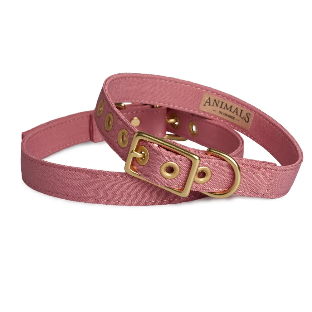 Animals In Charge Recycled Collar - Dusty Pink