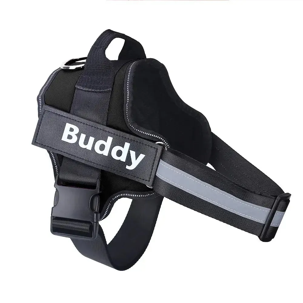 Anniepaw Reflective No-Pull Personalized Dog Harness Breathable Vest for Outdoor Activities Training for All Dog Sizes