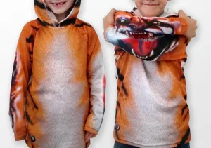 BENGAL TIGER Hoodie Chomp Shirt by MOUTHMAN® - Children's Clothing