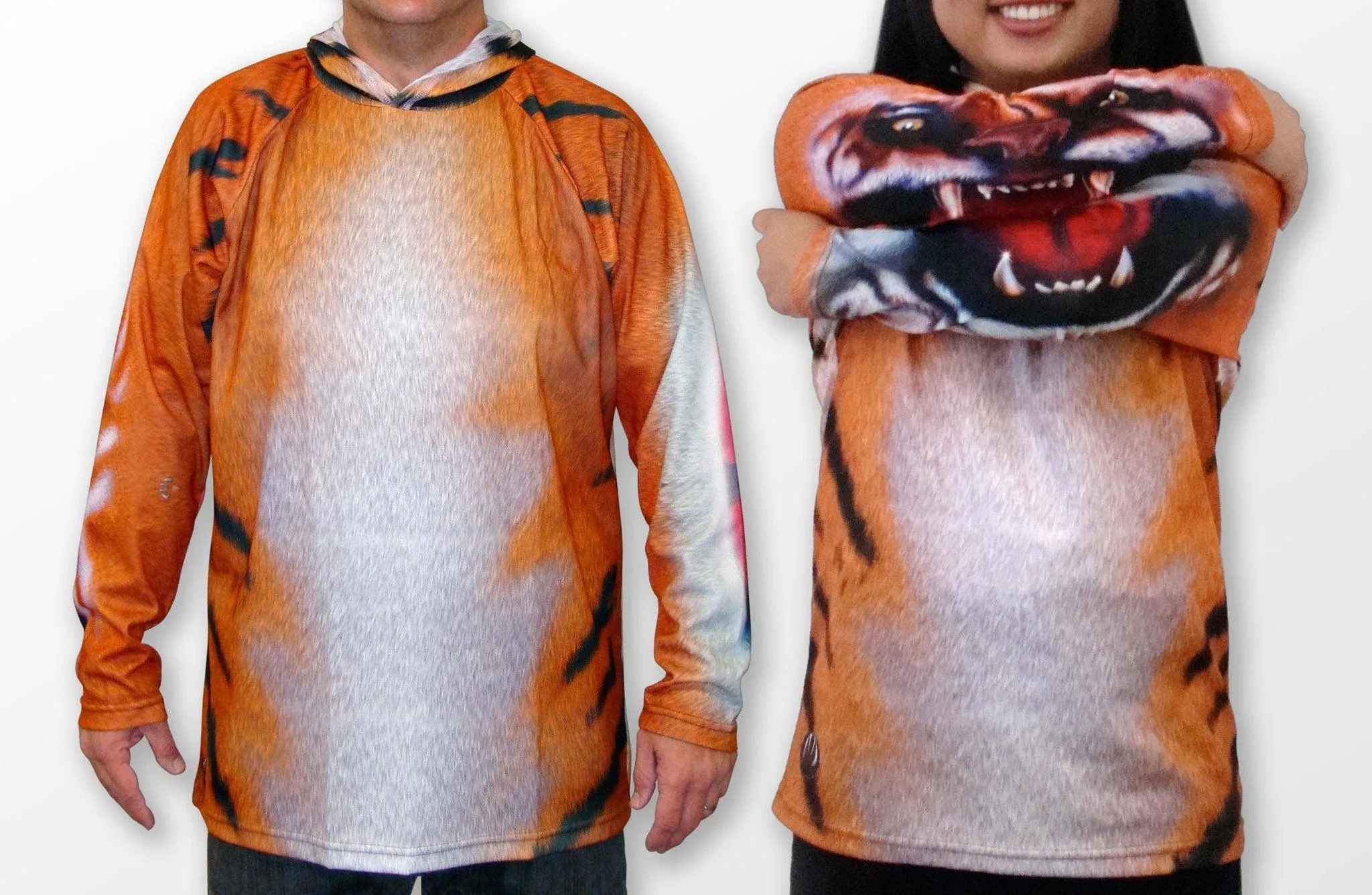 BENGAL TIGER Hoodie Chomp Shirt by MOUTHMAN® - Children's Clothing