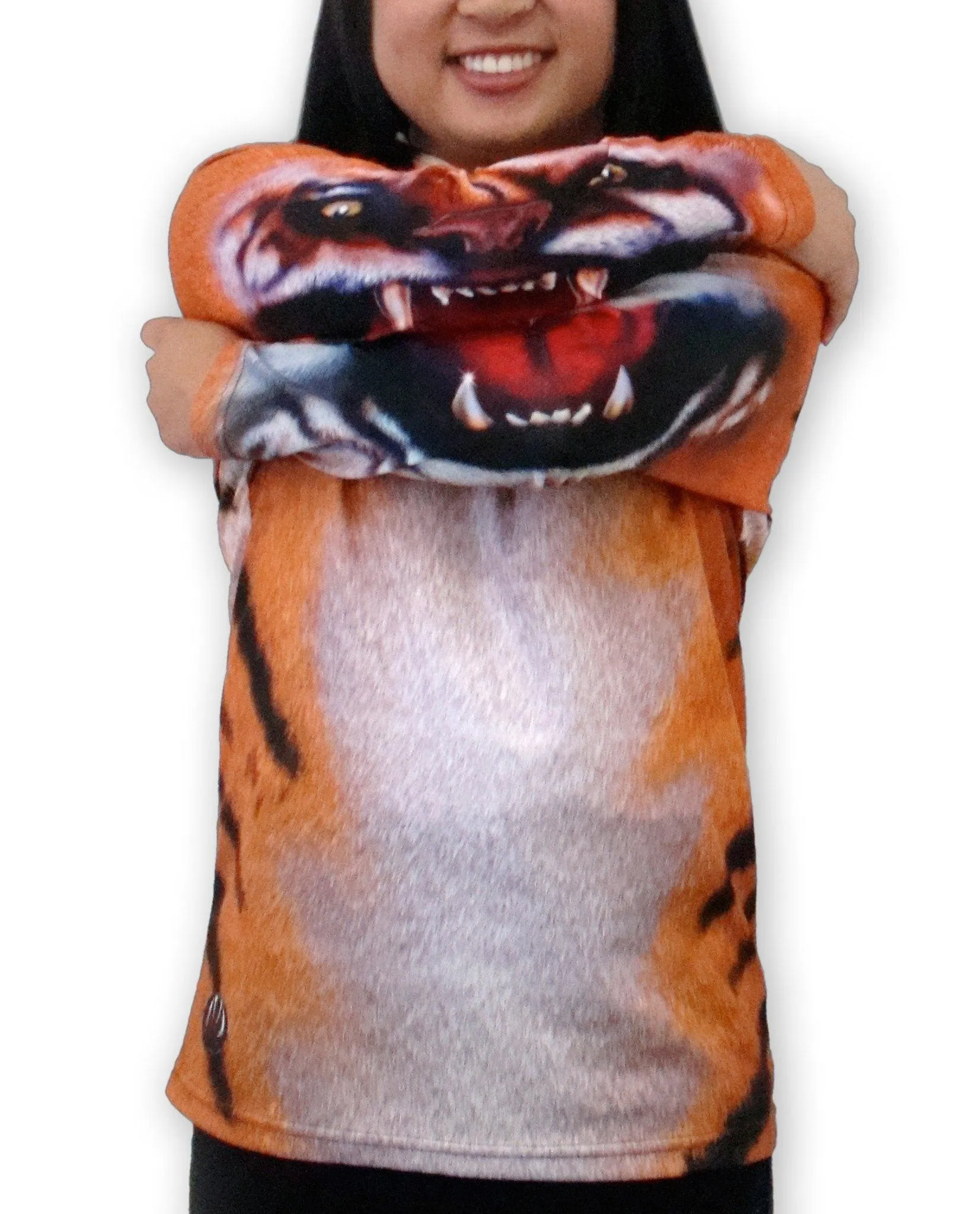 BENGAL TIGER Hoodie Chomp Shirt by MOUTHMAN® - Children's Clothing
