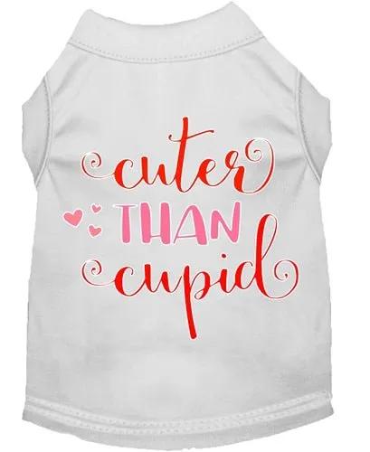 Cuter Than Cupid Screen Print Dog Shirt- in Many Colors