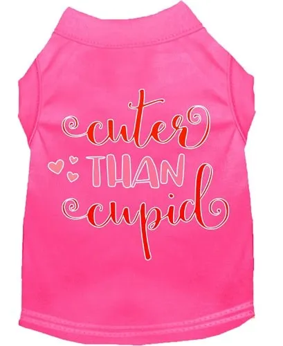 Cuter Than Cupid Screen Print Dog Shirt- in Many Colors