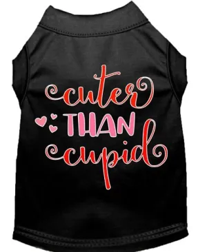 Cuter Than Cupid Screen Print Dog Shirt- in Many Colors