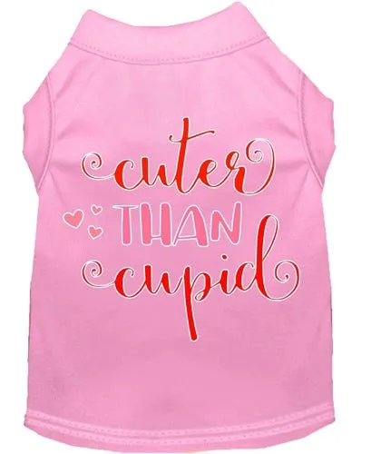 Cuter Than Cupid Screen Print Dog Shirt- in Many Colors