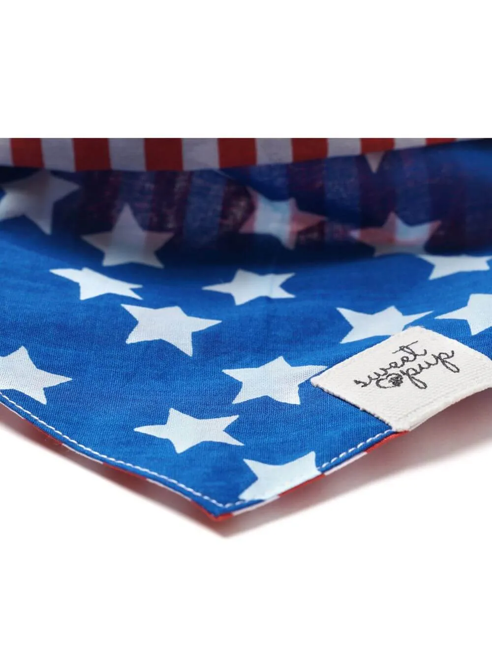 Dog Bandana - Patriotic American Flag Reversible