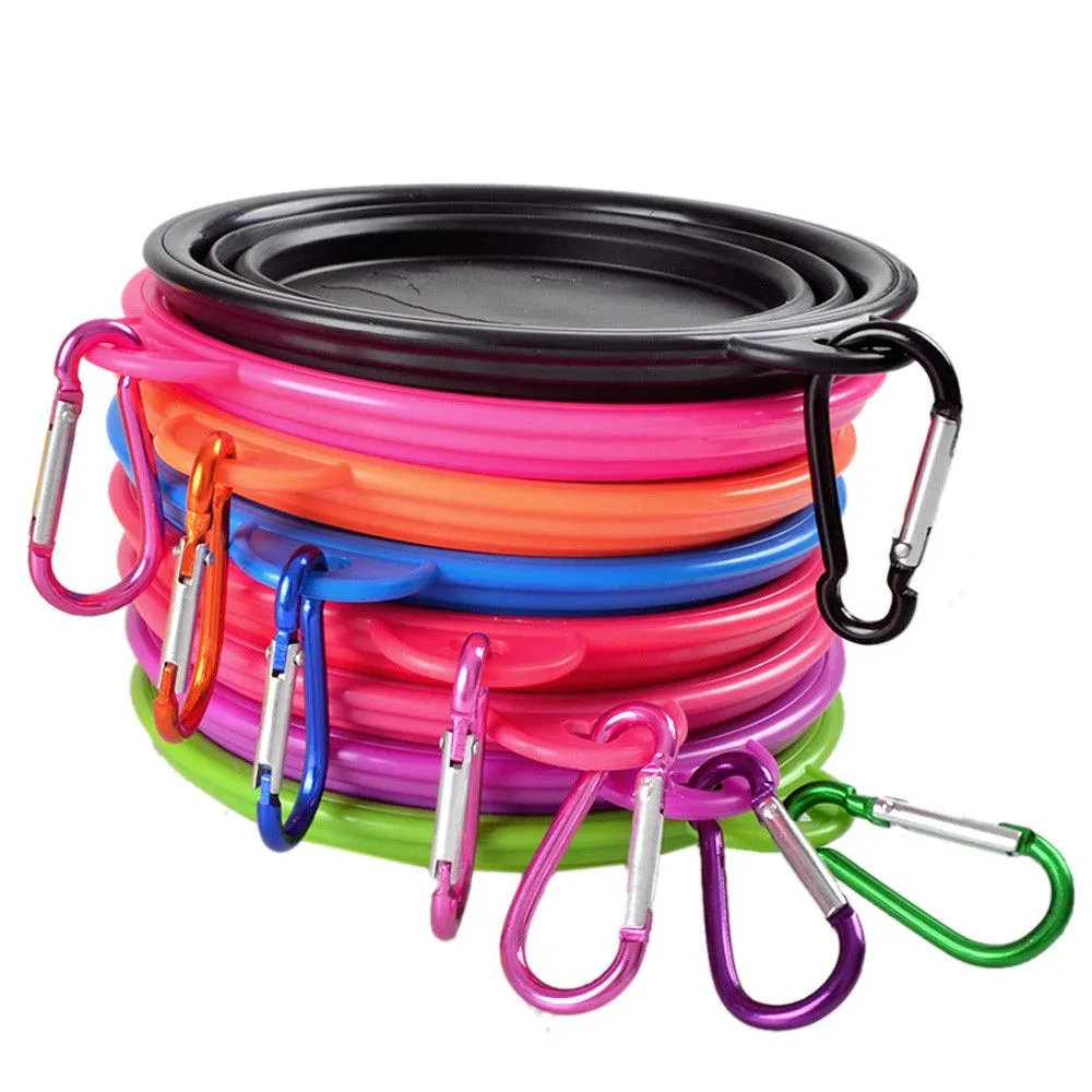 Dog Feeding Fordable Travel Pet Bowl