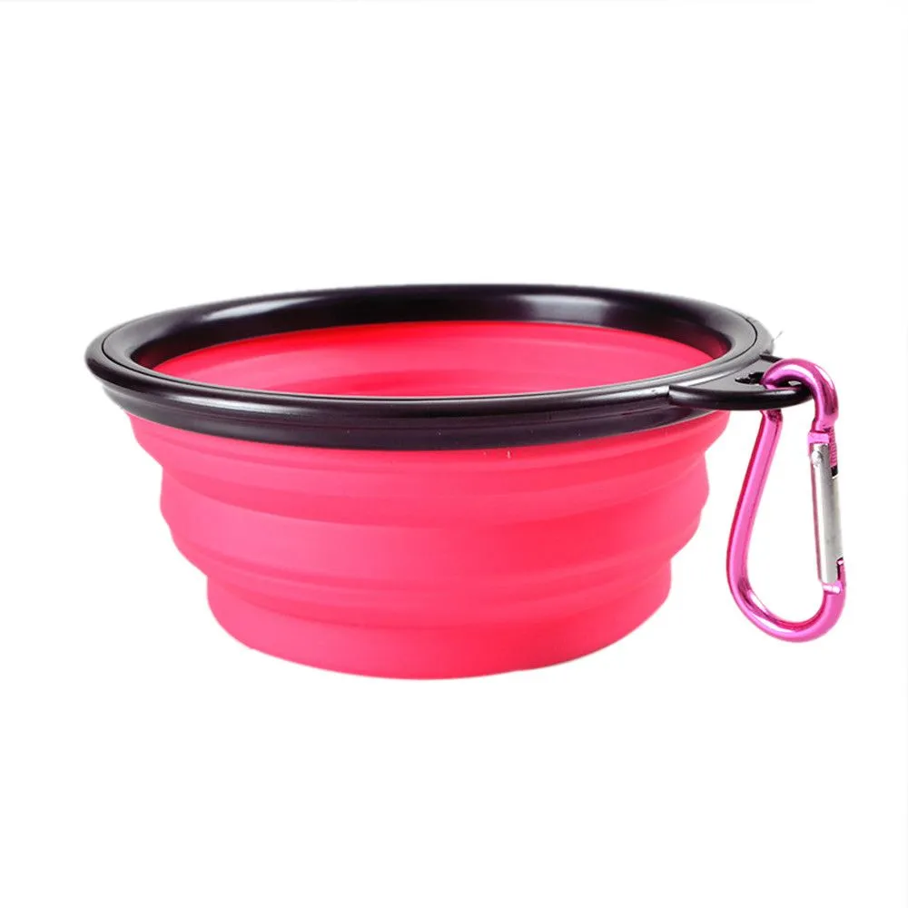 Dog Feeding Fordable Travel Pet Bowl