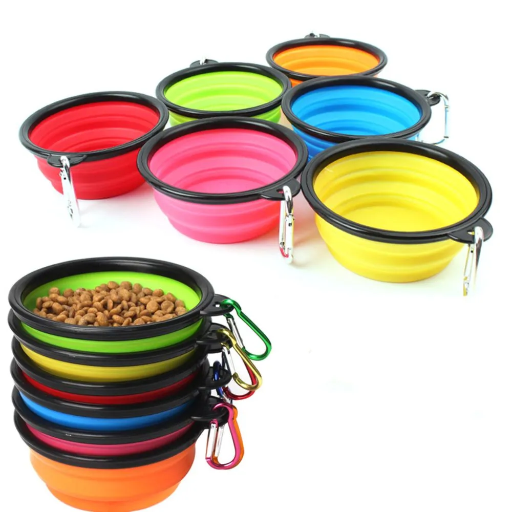 Dog Feeding Fordable Travel Pet Bowl