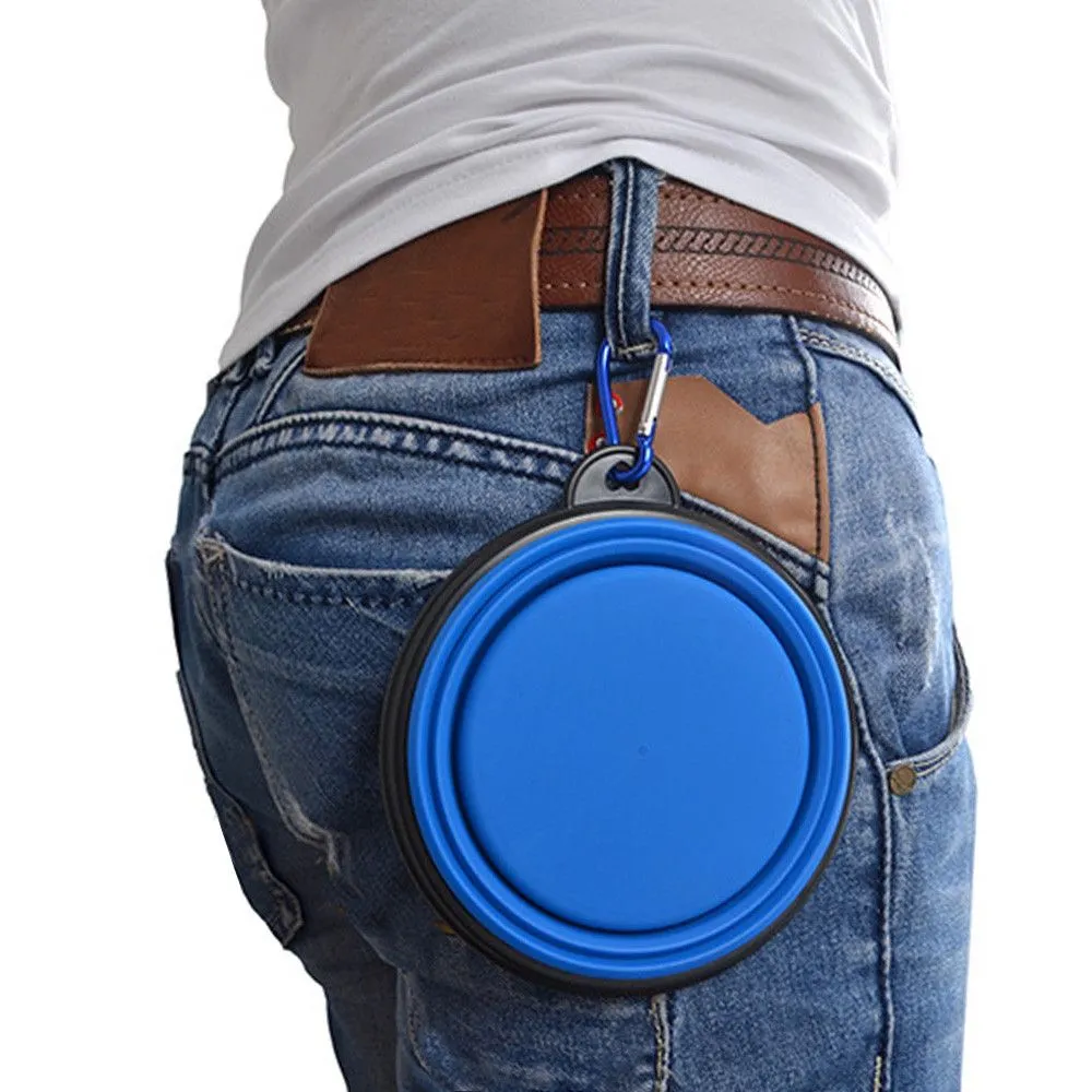 Dog Feeding Fordable Travel Pet Bowl