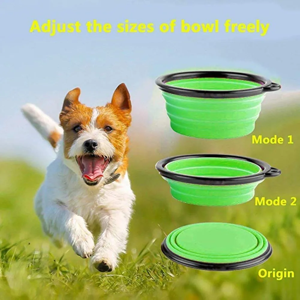 Dog Feeding Fordable Travel Pet Bowl
