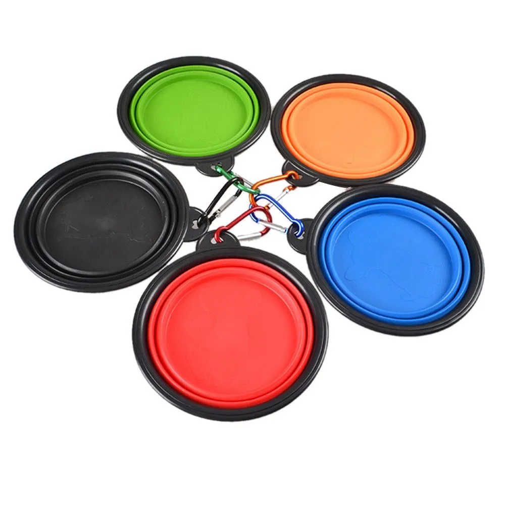 Dog Feeding Fordable Travel Pet Bowl