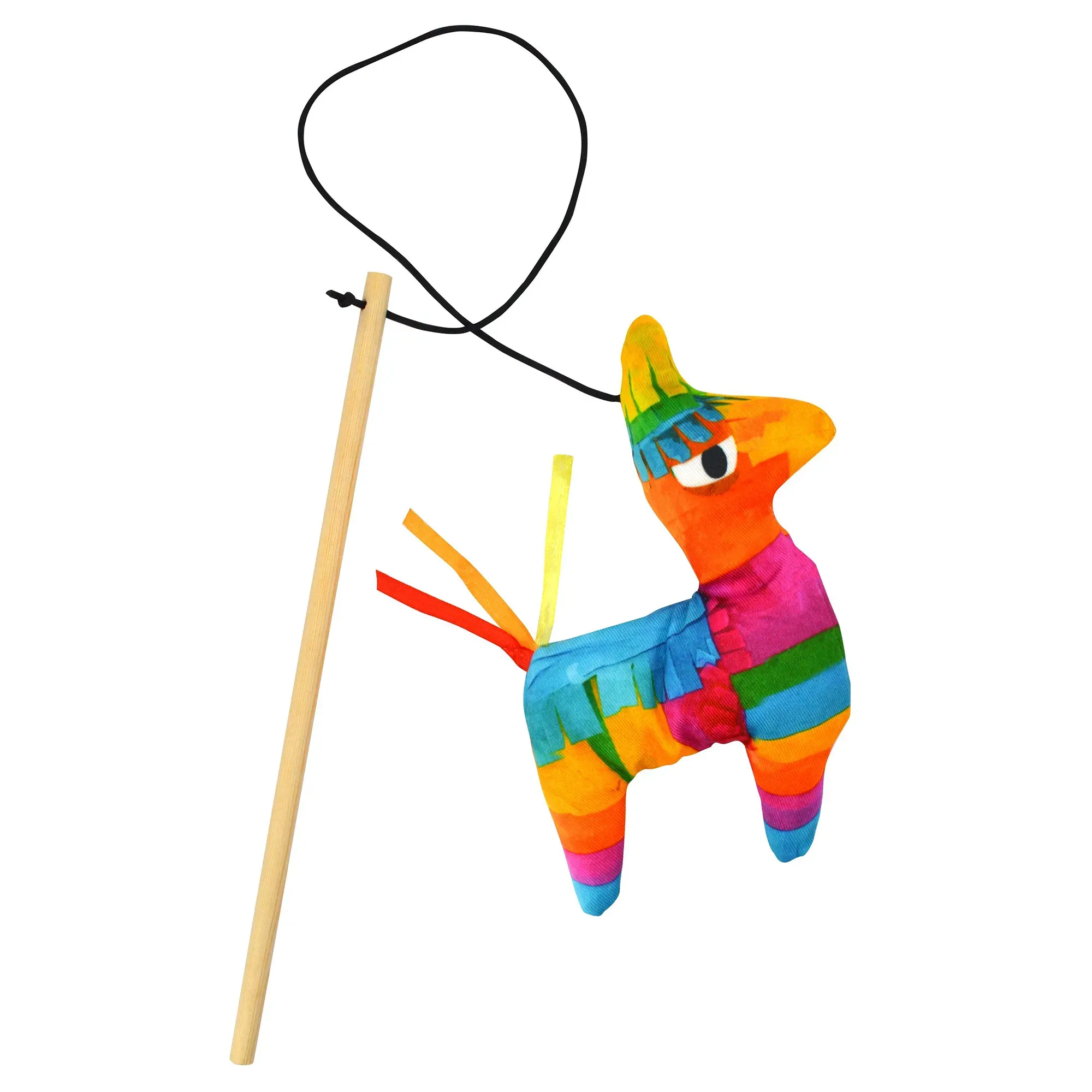 Get Smashed Llama Piñata Refillable Wand Cat Toy