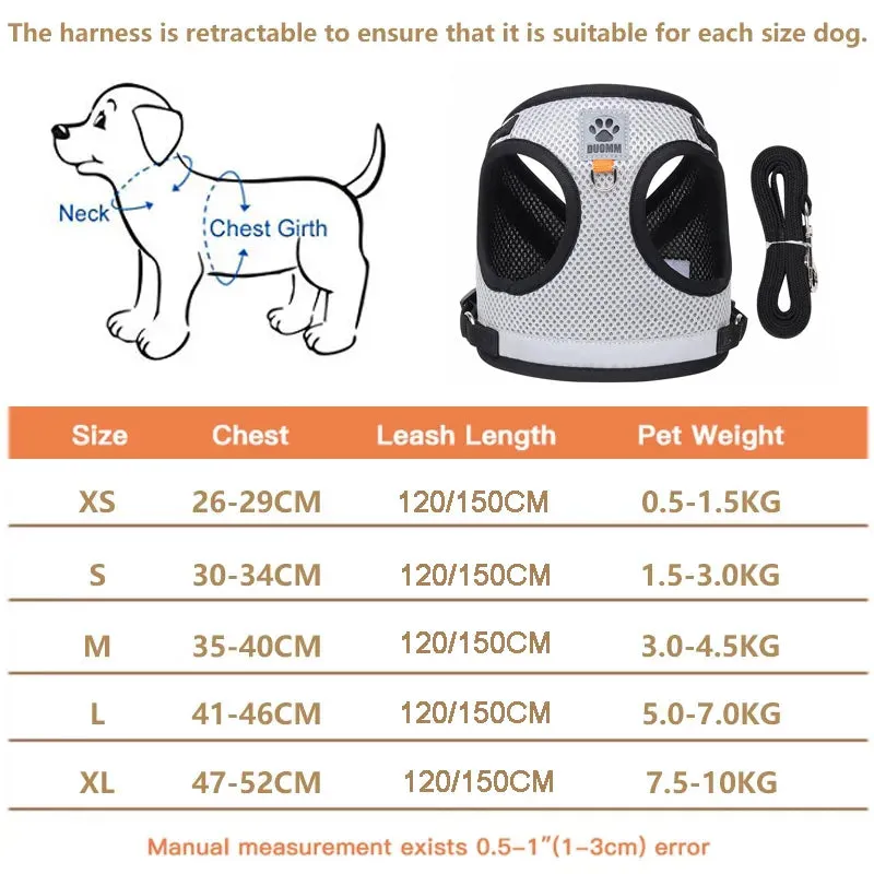 GlowSafe Pet Harness and Leash Set