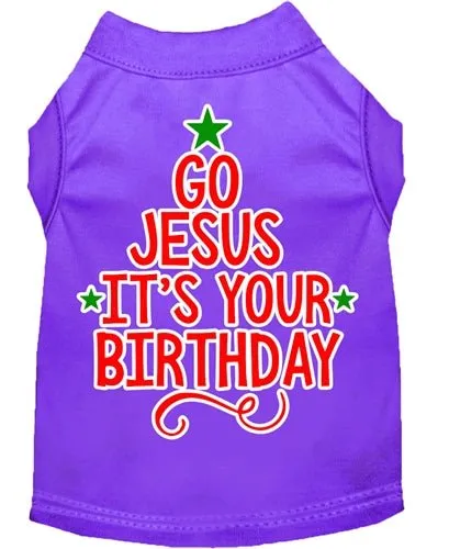 Go Jesus Screen Print Dog Shirt- in Many Colors