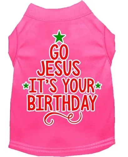 Go Jesus Screen Print Dog Shirt- in Many Colors