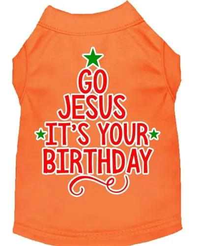 Go Jesus Screen Print Dog Shirt- in Many Colors