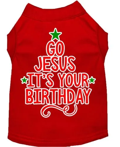 Go Jesus Screen Print Dog Shirt- in Many Colors