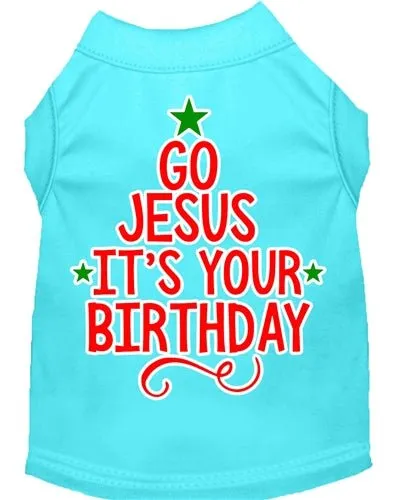 Go Jesus Screen Print Dog Shirt- in Many Colors