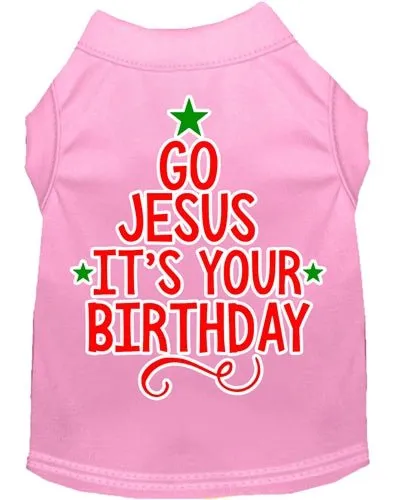 Go Jesus Screen Print Dog Shirt- in Many Colors