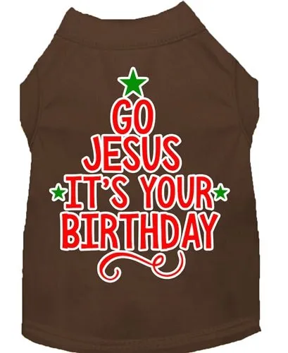 Go Jesus Screen Print Dog Shirt- in Many Colors