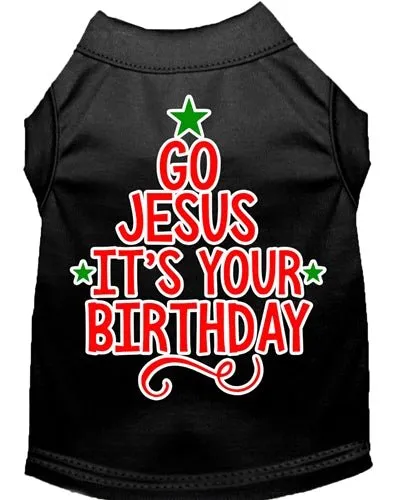 Go Jesus Screen Print Dog Shirt- in Many Colors