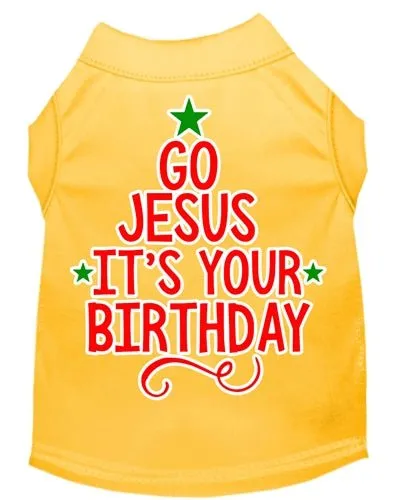 Go Jesus Screen Print Dog Shirt- in Many Colors