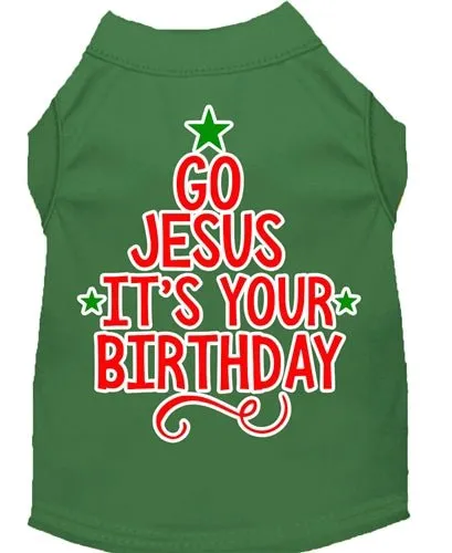 Go Jesus Screen Print Dog Shirt- in Many Colors