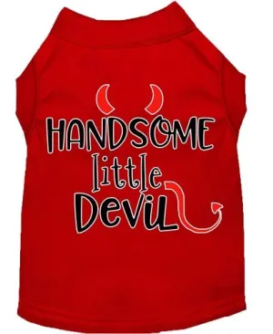 Handsome Little Devil Screen Print Dog Shirt in Many Colors