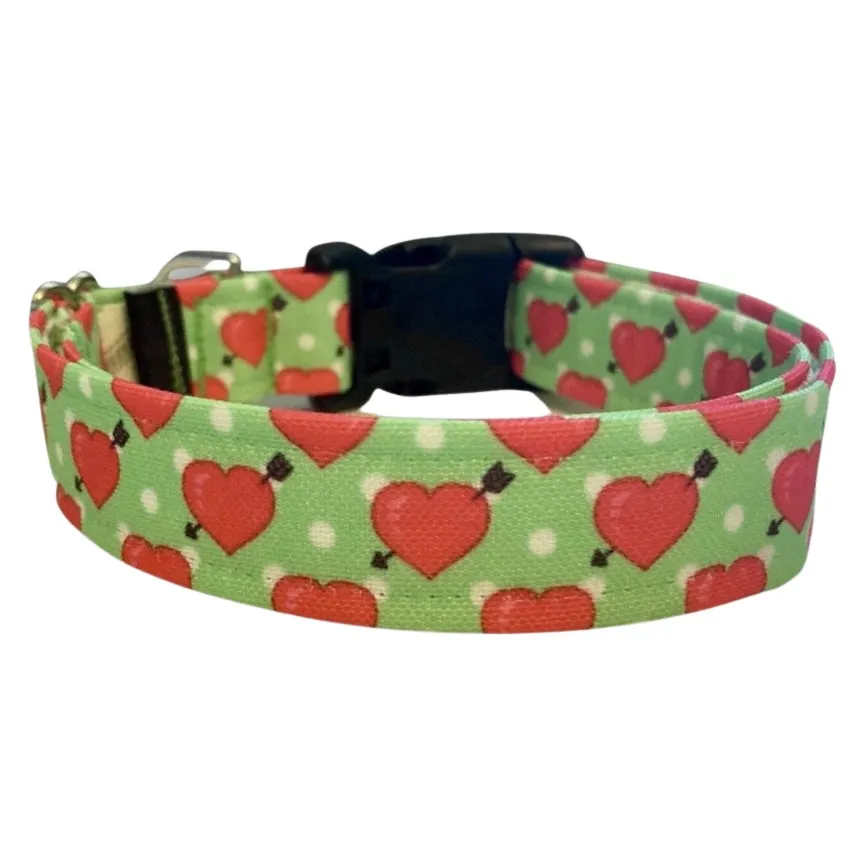 Hearts Collar Green
