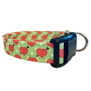 Hearts Collar Green