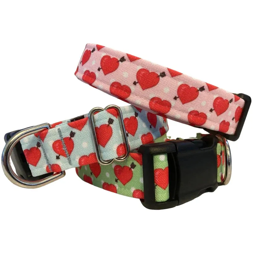 Hearts Collar Green