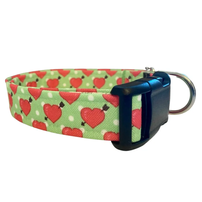 Hearts Collar Green