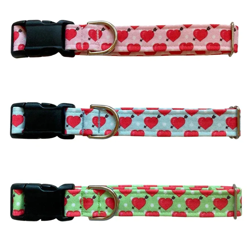Hearts Collar Green