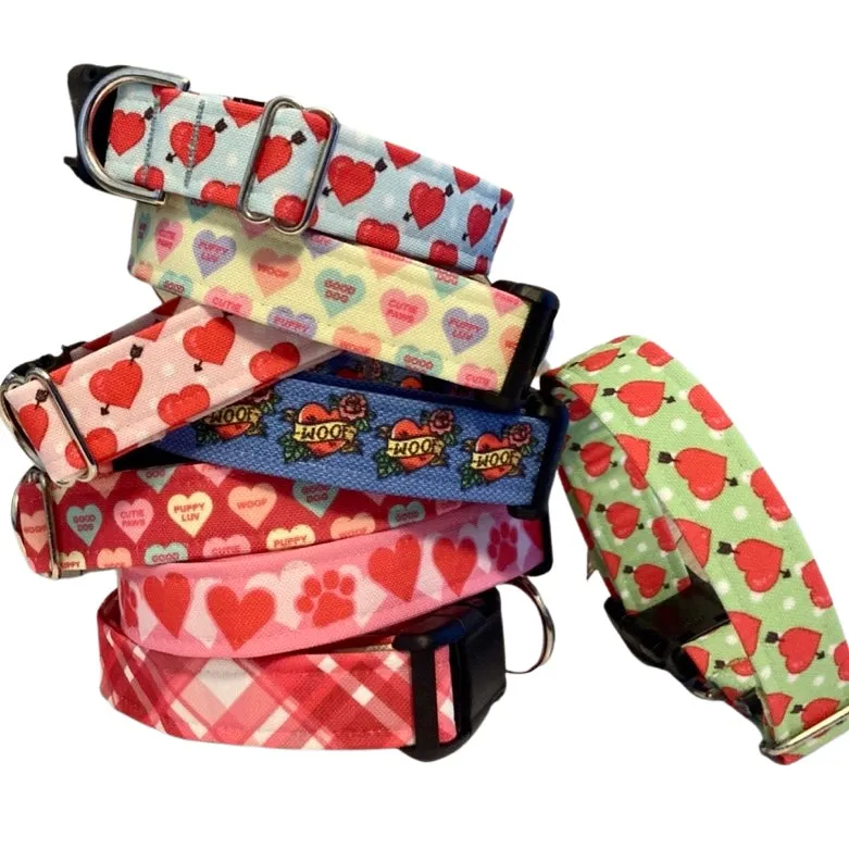 Hearts Collar Green
