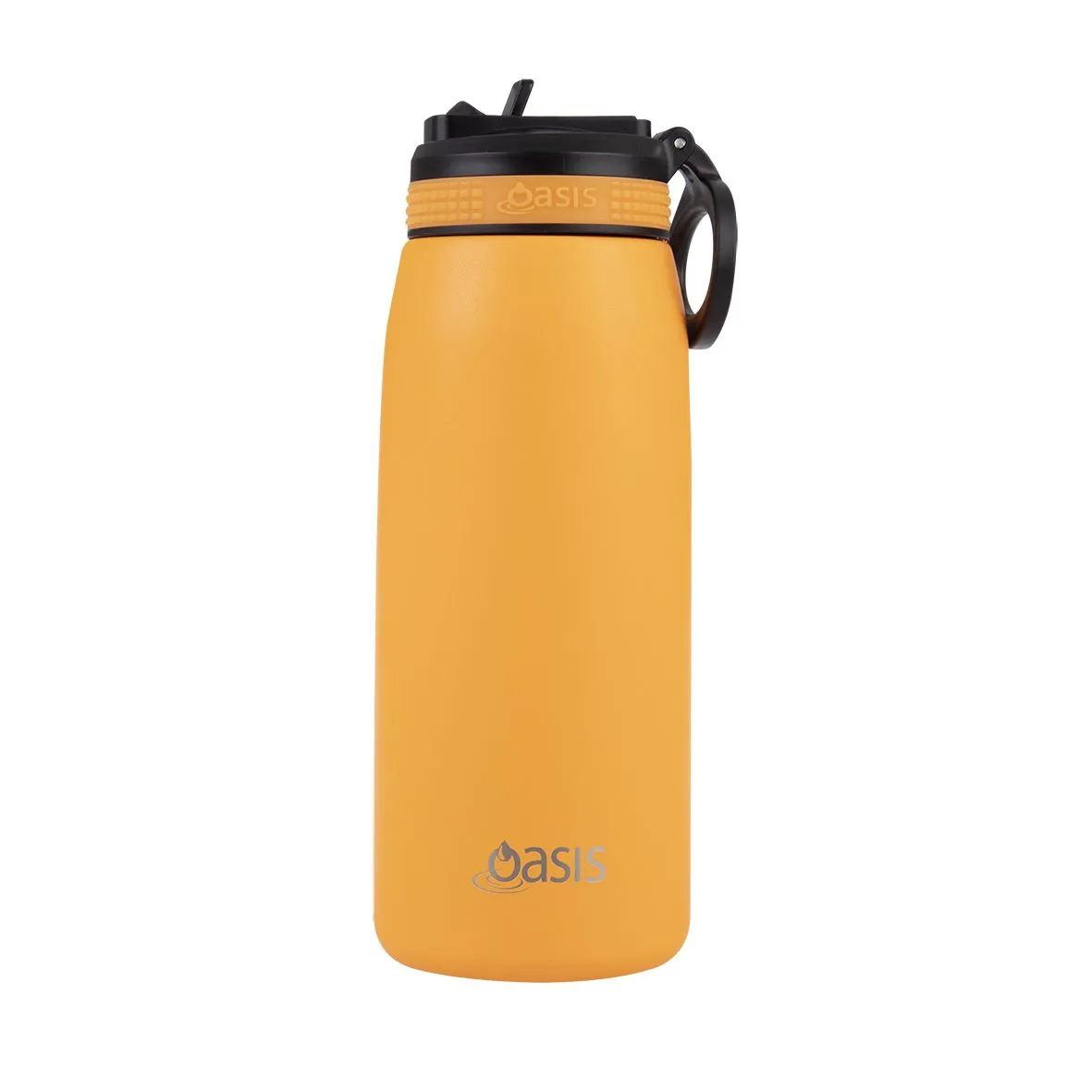 Insulated Sports Bottle Sipper Straw 780ml Neon Orange
