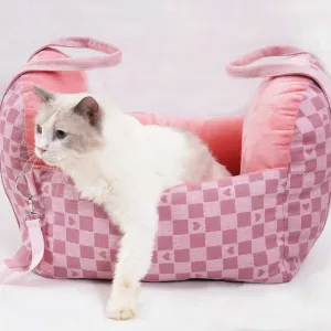 Julibee Tartan Pet Car Seat