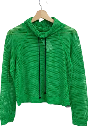 Koral Green Mesh Hoodie UK M