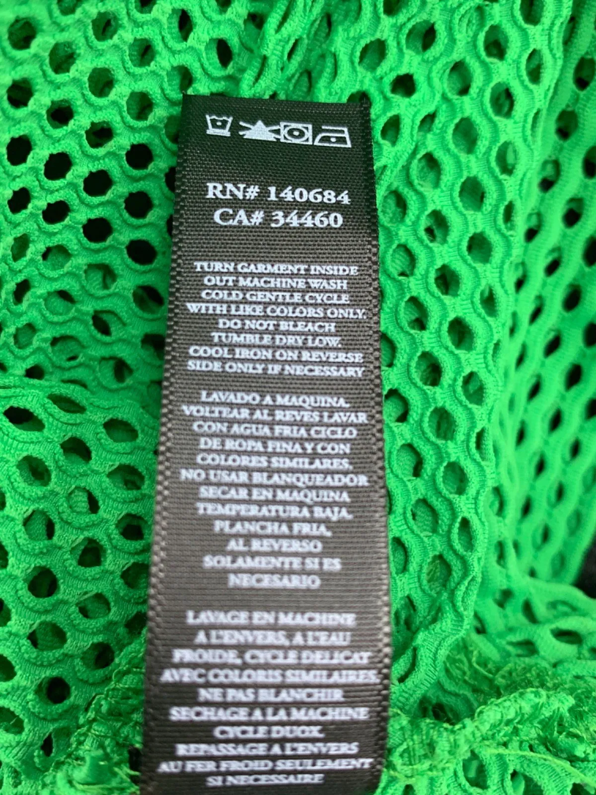 Koral Green Mesh Hoodie UK M