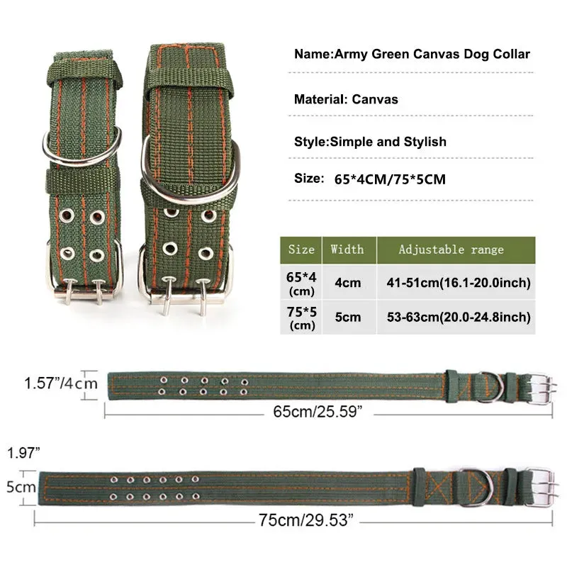 Macho Pet - Rugged Canvas Dog Collar