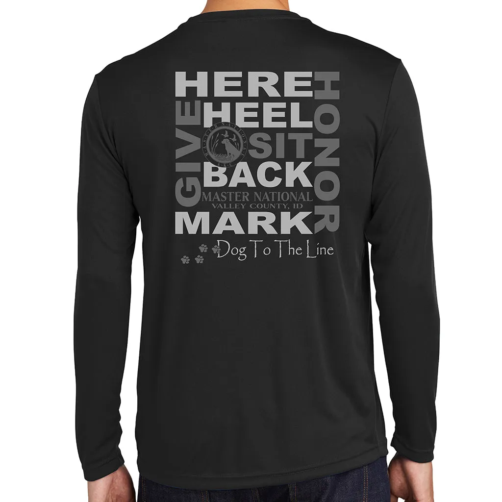 Men's Long Sleeve Performance - Dog To The Line