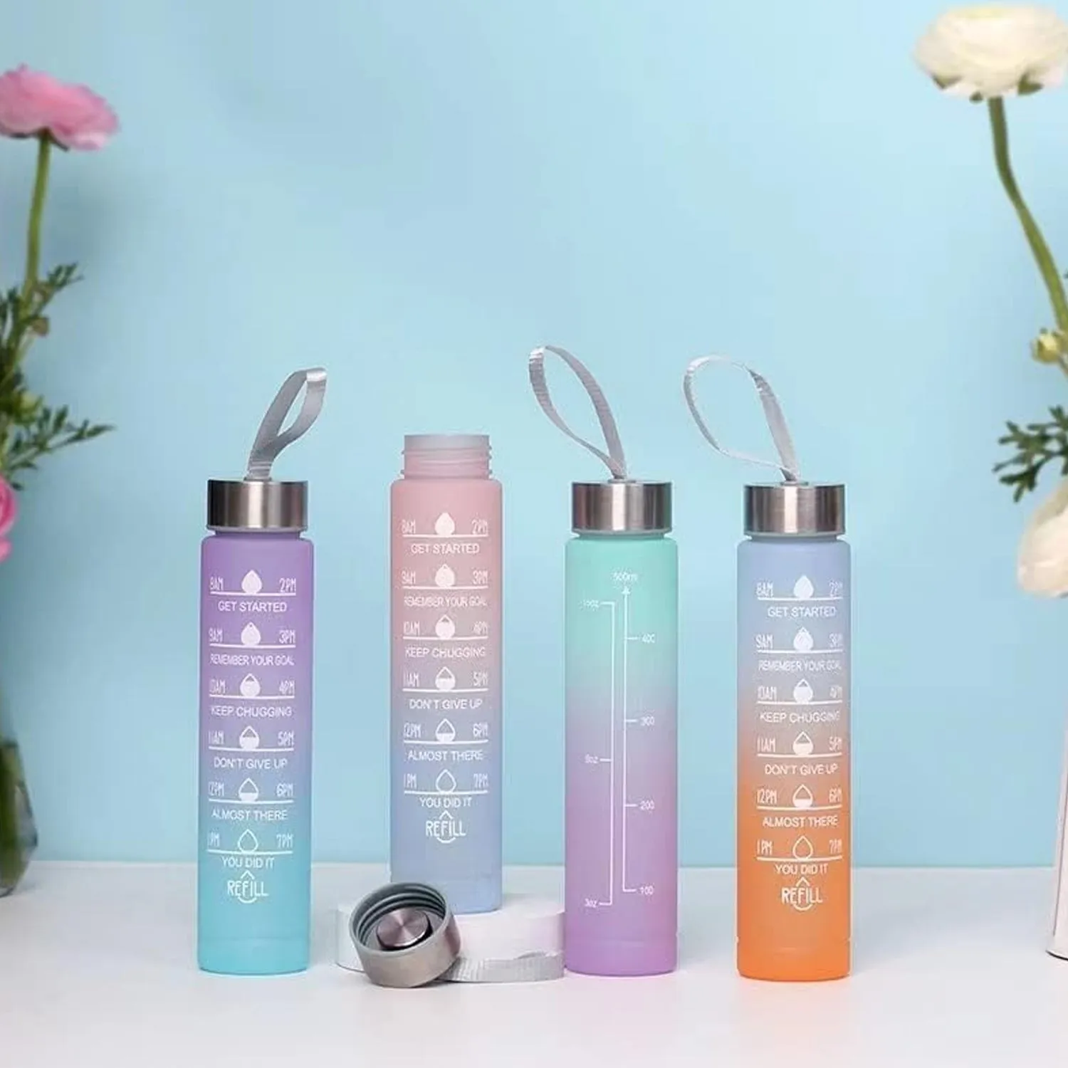 Motivational Plastic Water Bottle (300ml)